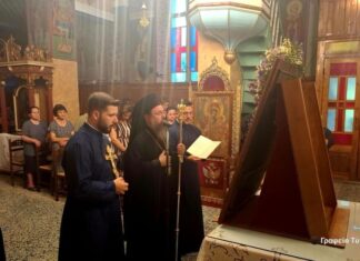 Τελευταία Παράκληση προς την Υπεραγία Θεοτόκο στην πυρόπληκτη Σταμνά