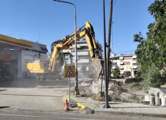 Άρχισαν οι εργασίες για το νέο κυκλικό κόμβο στην Εθνικής Αντιστάσεως (πρώην Καρπενησίου)