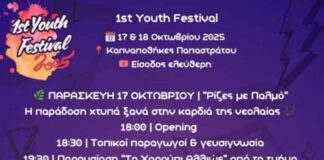 Παρασκευή και Σάββατο το 1ο Φεστιβάλ Νεότητας στο Αγρίνιο