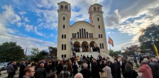 Εγκαινιάστηκε ο Ιερός Ναός της Αγίας Βαρβάρας Αγρινίου