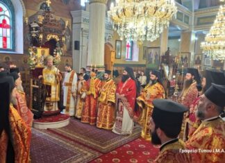 H τρίτη επέτειος Ενθρονίσεως του Μητροπολίτη Αιτωλίας & Ακαρνανίας Δαμασκηνού