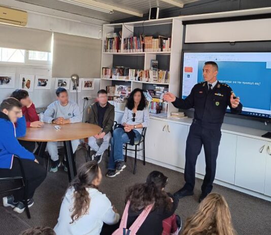Ενημερωτικές ομιλίες της ΕΛ.ΑΣ. σε μαθητές του Ειδικού Επαγγελματικού Γυμνασίου – Λυκείου Μεσολογγίου