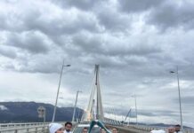 Η Ολυμπιακή Φλόγα διέσχισε τη Γέφυρα Ρίου – Αντιρρίου στη διαδρομή της για το Μιλάνο – Cortina