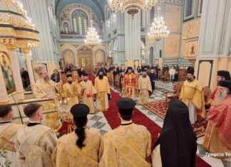 Μεσολόγγι: Πρώτη Θεία Λειτουργία στον ανακαινισθέντα Ι.Ν. του Αγίου Σπυρίδωνος