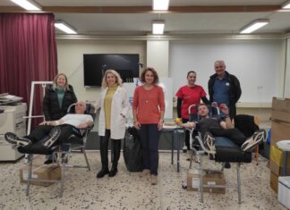 Μεγάλη συμμετοχή στην εθελοντική αιμοδοσία του Εσπερινού Γυμνασίου – Γενικού Λυκείου Αγρινίου