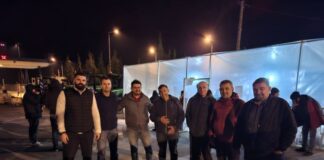 Αντιπροσωπεία του Συνδέσμου Γεωπόνων στο μπλόκο του Αγγελοκάστρου