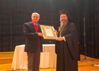 Θ. Πιρπίλης και Φ. Μάλαινος τιμήθηκαν από τη Μητρόπολη