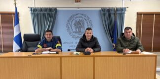 Έκτακτη συνεδρίαση του Τοπικού Συντονιστικού Πολιτικής Προστασίας του Δήμου Μεσολογγίου