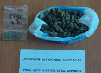 Σύλληψη άνδρα για διακίνηση ναρκωτικών στο Αγρίνιο