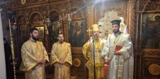 Χειροτονία διακόνου στην Ι.Μ. Παντοκράτορος στο Αγγελόκαστρο