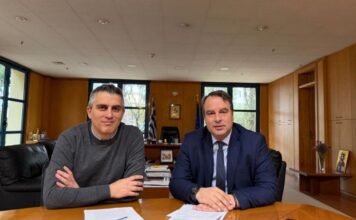 Συνάντηση Παπαθανάση με τον Υπουργό Υποδομών Χρ. Δήμα