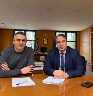 Συνάντηση Παπαθανάση με τον Υπουργό Υποδομών Χρ. Δήμα