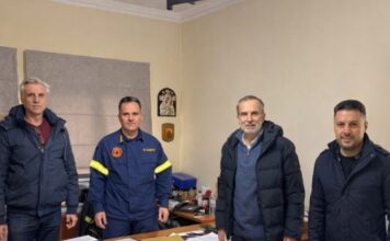 Συνάντηση του ΣΕΕΔΑ με το Διοικητή της Πυροσβεστικής Αγρινίου