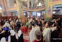 Tα Ιερά Λείψανα των Αγίων Ραφαήλ Νικολάου και Ειρήνης στον Ι.Ν. της Αγίας Τριάδας