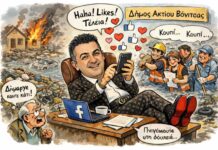 Mε σκίτσο ο Αποστολάκης επικρινεί την ενασχόληση Κασόλα με το facebook