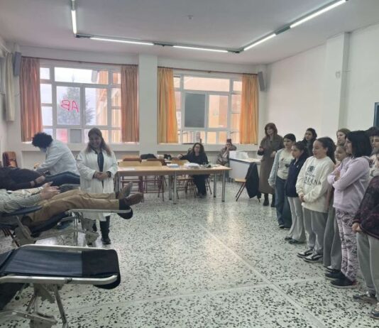 Με επιτυχία η εθελοντική αιμοδοσία στο 12ο Δημοτικό Σχολείο Αγρινίου