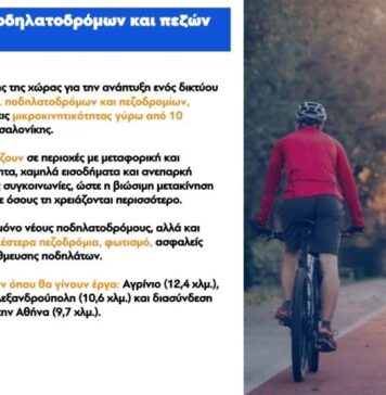 Bιαστικές κυβερνητικές εξαγγελίες για ποδηλατόδρομο 12,4 χλμ στο Αγρίνιο