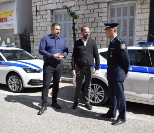 Eνίσχυση της Αστυνομικής Διεύθυνσης Αιτωλίας με ελαστικά από την Περιφέρεια