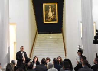 Ο πίνακας του Ευγένιου Ντελακρουά «Η Ελλάδα στα ερείπια του Μεσολογγίου» στο «γενέθλιο» τόπο του