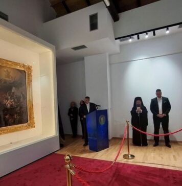 H επίσημη υποδοχή του αυθεντικού πίνακα «Η Έξοδος του Μεσολογγίου»
