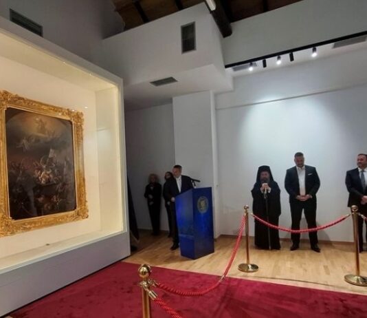 H επίσημη υποδοχή του αυθεντικού πίνακα «Η Έξοδος του Μεσολογγίου»