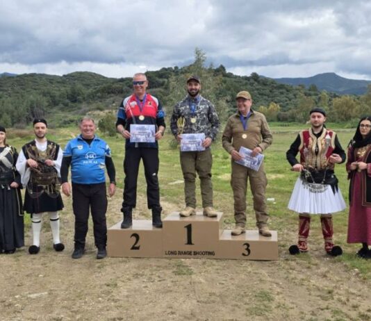Τρία μετάλλια για αθλητές του Σκοπευτικού Ομίλου Αιτωλοακαρνανίας σε αγώνες τυφεκίου