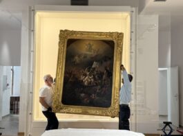 «Η Έξοδος του Μεσολογγίου»: Σε κλίμα συγκίνησης η υποδοχή του εμβληματικού πίνακα του Θεόδωρου Βρυζάκη