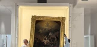 Μεσολόγγι: Επισκέψιμος μετά τα εγκαίνια ο πίνακας του Θεόδωρου Βρυζάκη