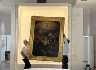 «Η Έξοδος του Μεσολογγίου»: Σε κλίμα συγκίνησης η υποδοχή του εμβληματικού πίνακα του Θεόδωρου Βρυζάκη