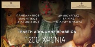 Πανελλήνιος Μαθητικός Διαγωνισμός Ταινίας Μικρού Μήκους για τα 200 χρόνια από την Έξοδο του Μεσολογγίου