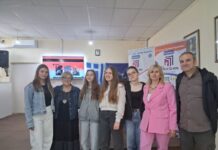 H Ελένη Πριοβόλου στο 5ο ΓΕΛ Αγρινίου