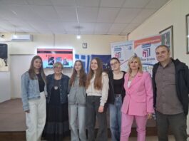 H Ελένη Πριοβόλου στο 5ο ΓΕΛ Αγρινίου