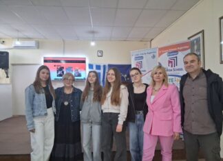 H Ελένη Πριοβόλου στο 5ο ΓΕΛ Αγρινίου