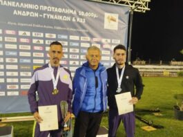 Αγρινιώτικος θρίαμβος στα 10.000μ.: Πρωταθλητής Ελλάδας ο Κώστας Σταμούλης, δεύτερος ο Νίκος Σταμούλης