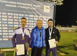 Αγρινιώτικος θρίαμβος στα 10.000μ.: Πρωταθλητής Ελλάδας ο Κώστας Σταμούλης, δεύτερος ο Νίκος Σταμούλης