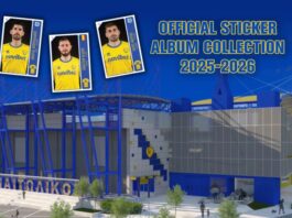 Διαθέσιμη η επετειακή συλλογή αυτοκόλλητων του Παναιτωλικού