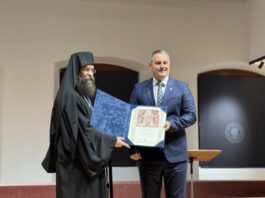 Επίτιμος Δημότης Μεσολογγίου ο Πρωτοεπιστάτης του Αγίου Όρους Γέροντας Αβραάμ