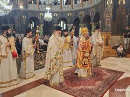 Η Κυριακή της Πεντηκοστής στον Ιερό Ναό του Αγίου Δημητρίου Αγρινίου