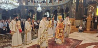 Η Κυριακή της Πεντηκοστής στον Ιερό Ναό του Αγίου Δημητρίου Αγρινίου