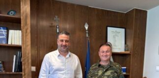 Συνάντηση Μαυρομμάτη με το νέο Διοικητή του ΚΕΝ Μεσολογγίου