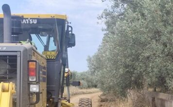 Καινούργιο: Συντήρηση της αγροτικής οδοποιίας από την Πολιτική Προστασία της Περιφέρειας