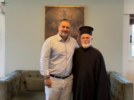 Συνάντηση του Δημάρχου Μεσολογγίου με τον Αρχιμανδρίτη Συμεών Κάτσινα