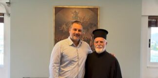 Συνάντηση του Δημάρχου Μεσολογγίου με τον Αρχιμανδρίτη Συμεών Κάτσινα