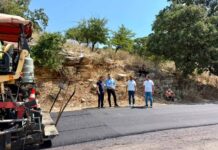 Εργασίες ασφαλτόστρωσης στο δρόμο Πλατυγιάλι – Αστακός