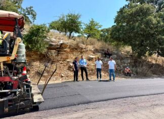 Εργασίες ασφαλτόστρωσης στο δρόμο Πλατυγιάλι – Αστακός