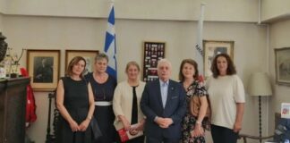 Συνάντηση με τον Πρόεδρο του Ελληνικού Ερυθρού Σταυρού της νέας Διοίκησης του Ε.Ε.Σ. Μεσολογγίου