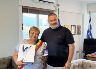 Επίσκεψη της Δημάρχου του Măgdăceşti Μολδαβίας στο Δημαρχείο Μεσολογγίου