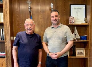 Συνάντηση Μαυρομμάτη με τον Πρόεδρο του Επιμελητηρίου Π. Τσιχριτζή