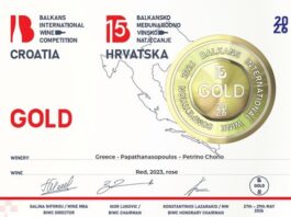 Νέες διεθνείς διακρίσεις για την «Οινοποιία Παπαθανασόπουλου» στο διαγωνισμό «BIWC 2026»