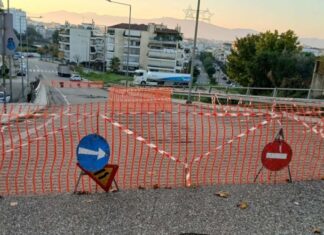 Με τον… αραμπά ο Δήμος Αγρινίου για την καθίζηση στην Περιμετρική